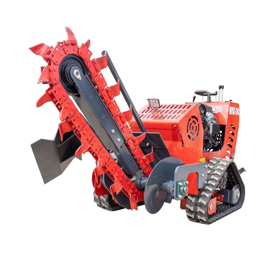 Траншеекопатель HTC24 на мини-погрузчике