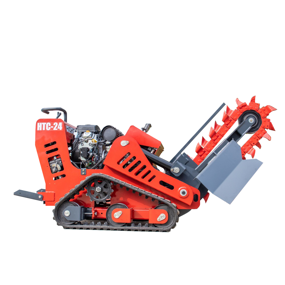 Траншеекопатель HTC24 на мини-погрузчике